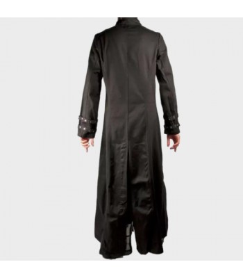 Men Pinhead Hellraiser Vampire Long Gothic Coat | Men Gothic Black Trench Coat